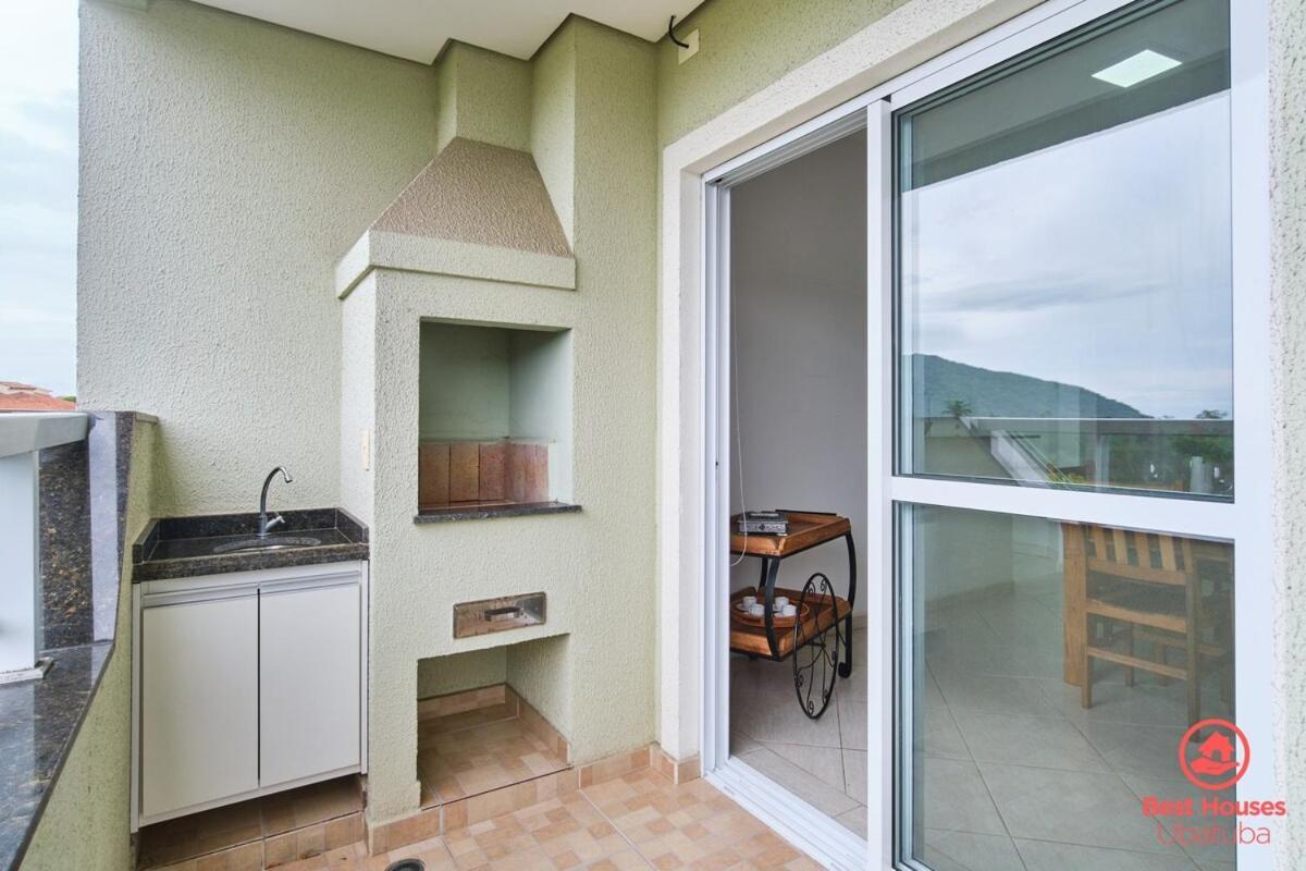 Apartamento Bh56 Conforto, Ar, Varanda Gourmet E Vista Linda Ubatuba