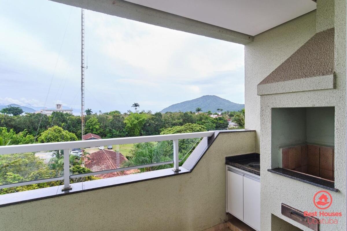 Apartamento Bh56 Conforto, Ar, Varanda Gourmet E Vista Linda Ubatuba